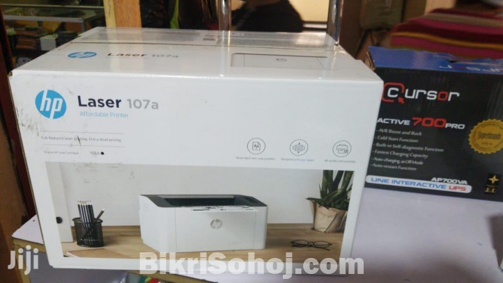 HP Black & White LaserJet 107a Genuine Toner Printer
